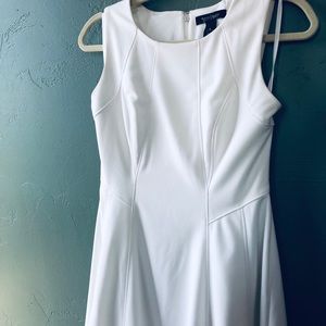 WHBM White, fit and flare dress!